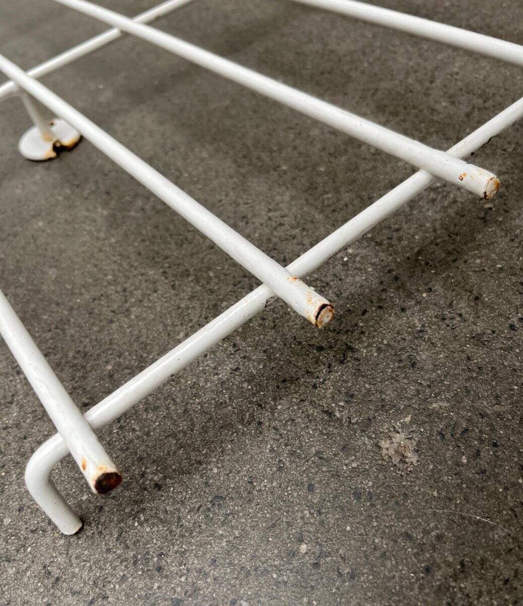 Minimalist German rope coat rack from the mid-century, 1960s.