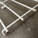 Minimalist German rope coat rack from the mid-century, 1960s.
