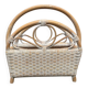 Wicker magazine rack