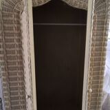 Vintage Rattan Wardrobe 1970s