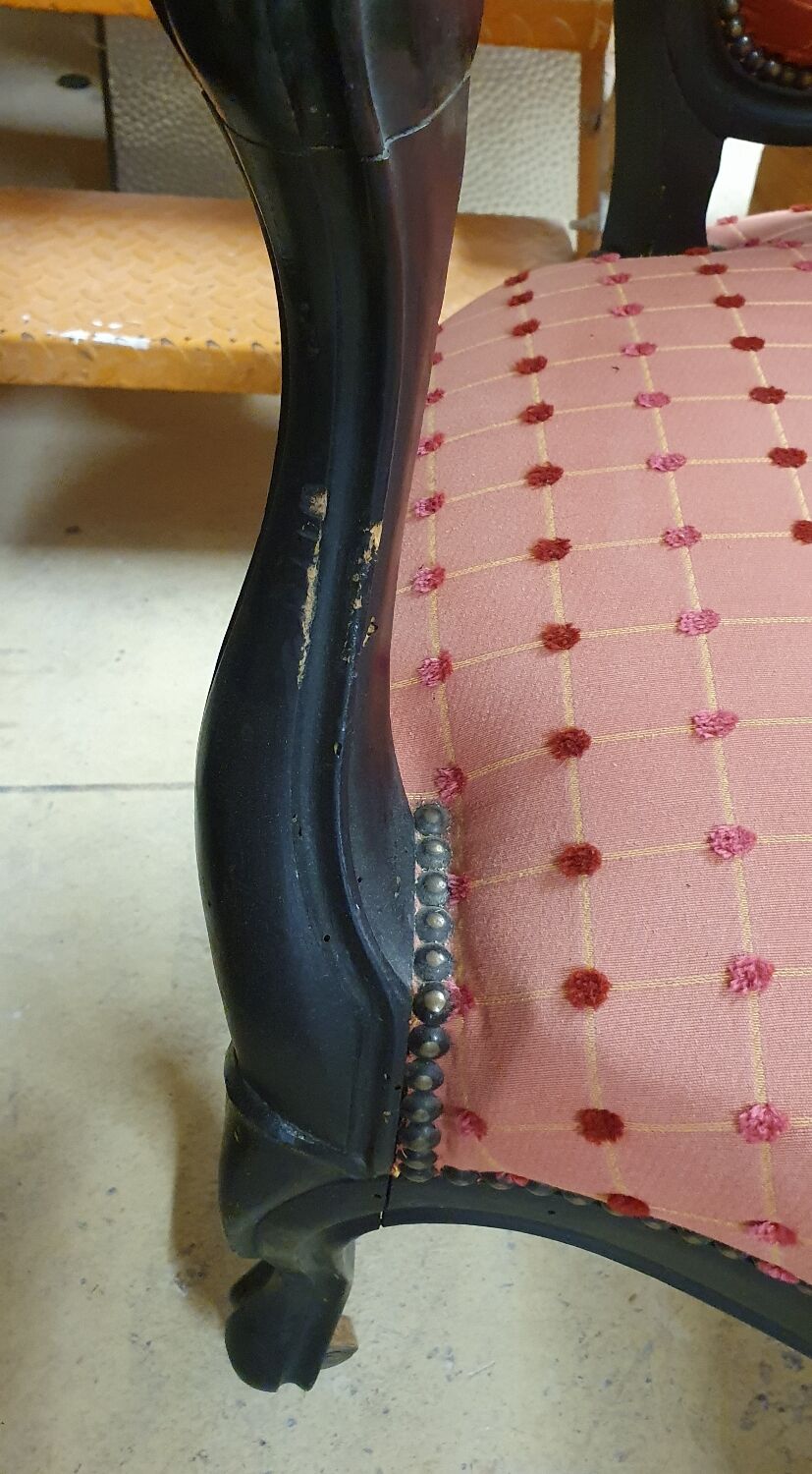 Louis Philippe convertible armchair