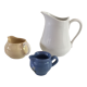 Set of 3 vintage pastels ceramic pitchers