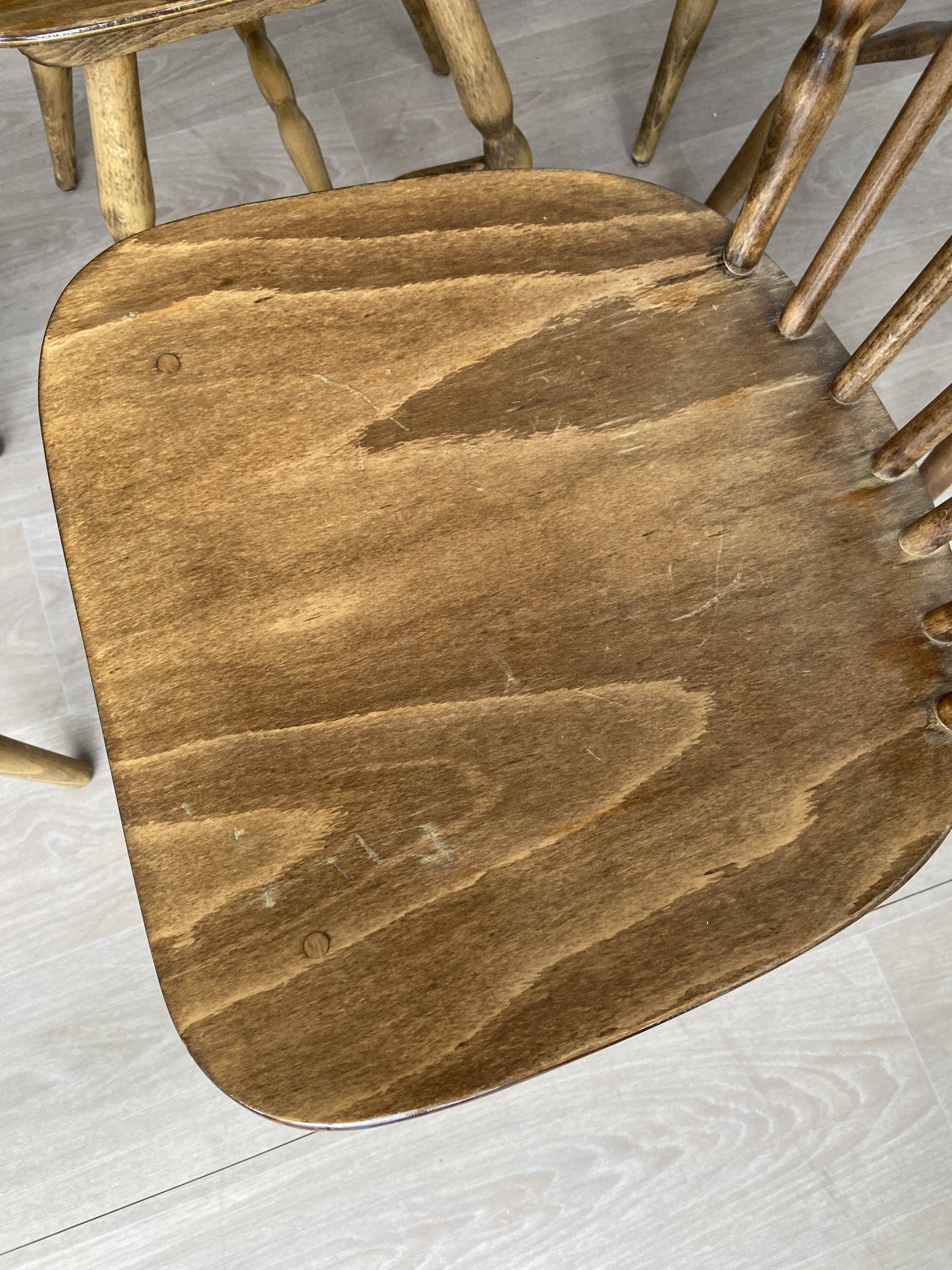 6 old Scandinavian chairs Lounge Baumann Tacoma 60s
