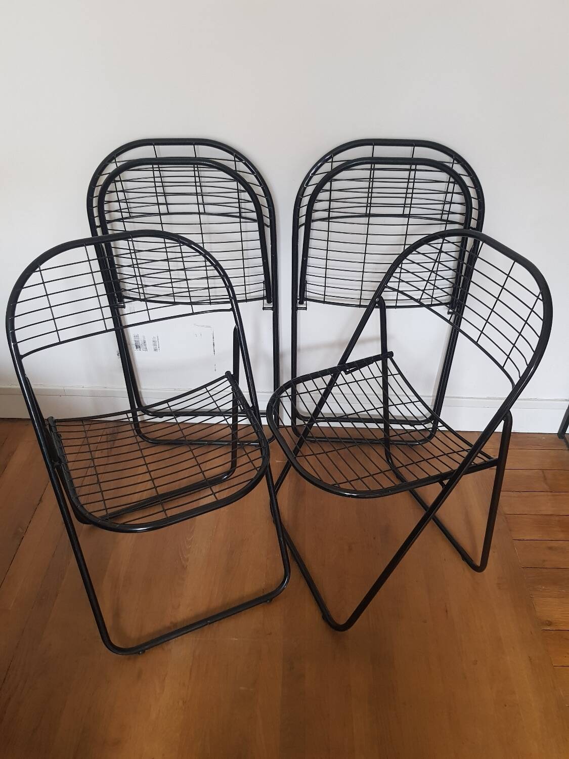 Set of 2 Alland folding chairs by Niels Gamelsgaard