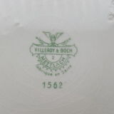 Série de 5 assiettes creuses Villeroy et Boch décor Mettlach fleurs