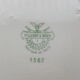 Series of 5 hollow plates Villeroy and Boch décor Mettlach flowers