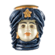 Vase turban bleu femme