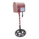 Mailbox us metal red