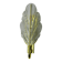 Frosted leaf wall lamp, murano glass, italy, 1970