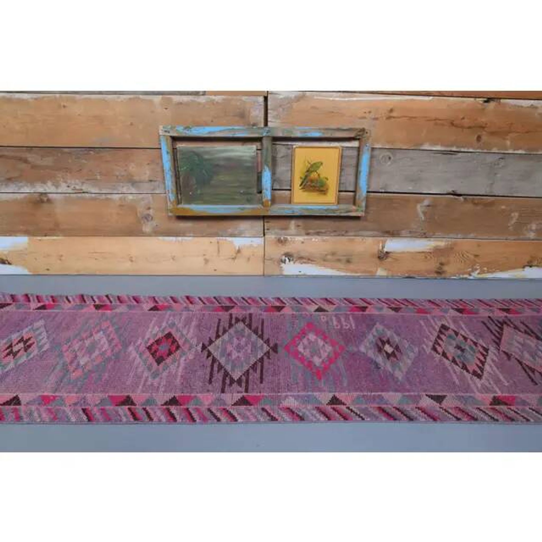 1970s Turkish Oushak Handmade Runner Rug 83x358
