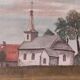 French vintage oil painting