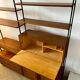 Ancienne étagère modulable  en teck et métal design scandinave des années 60 vintage