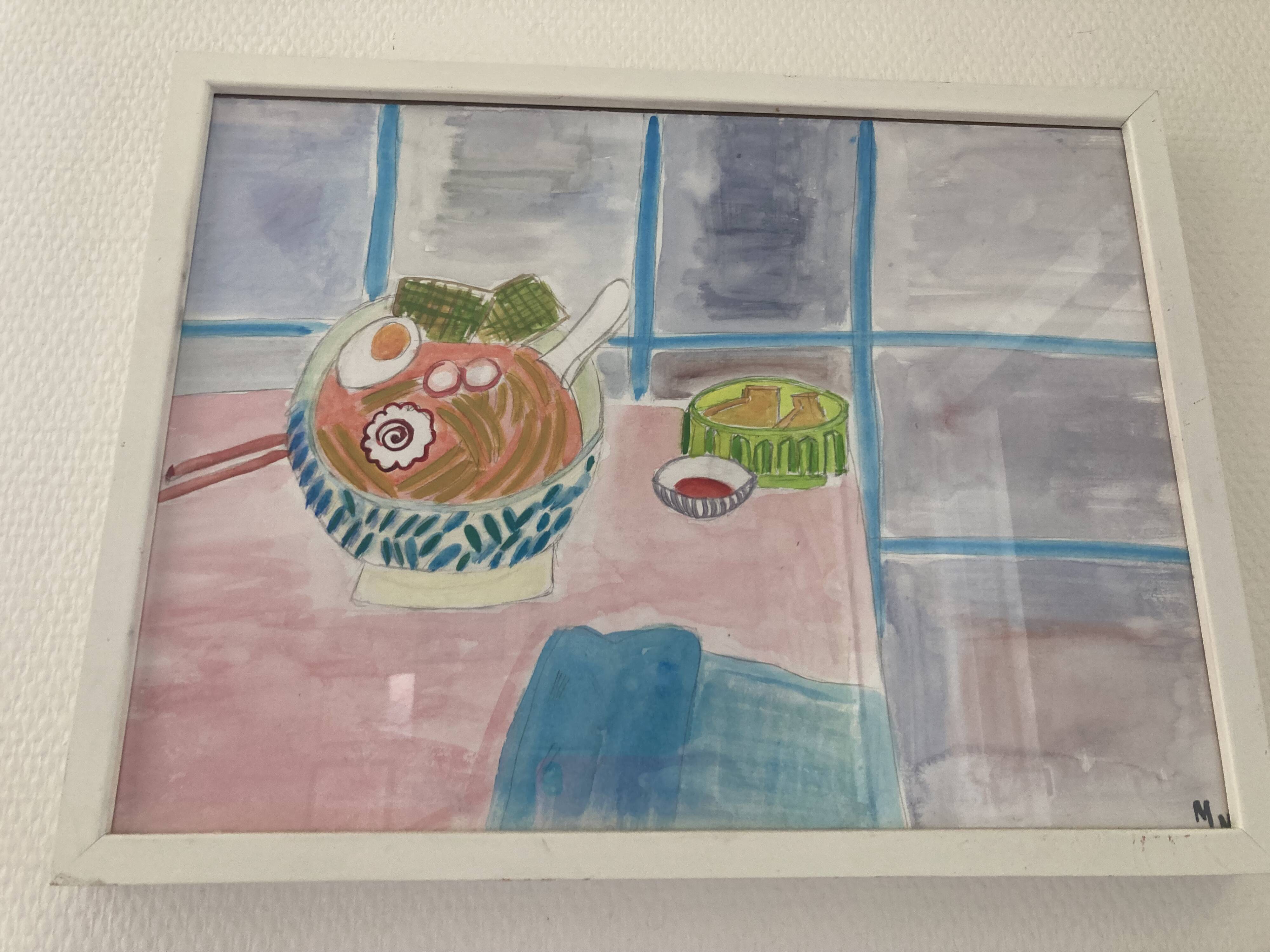 Illustration d’un Ramen à l’aquarelle