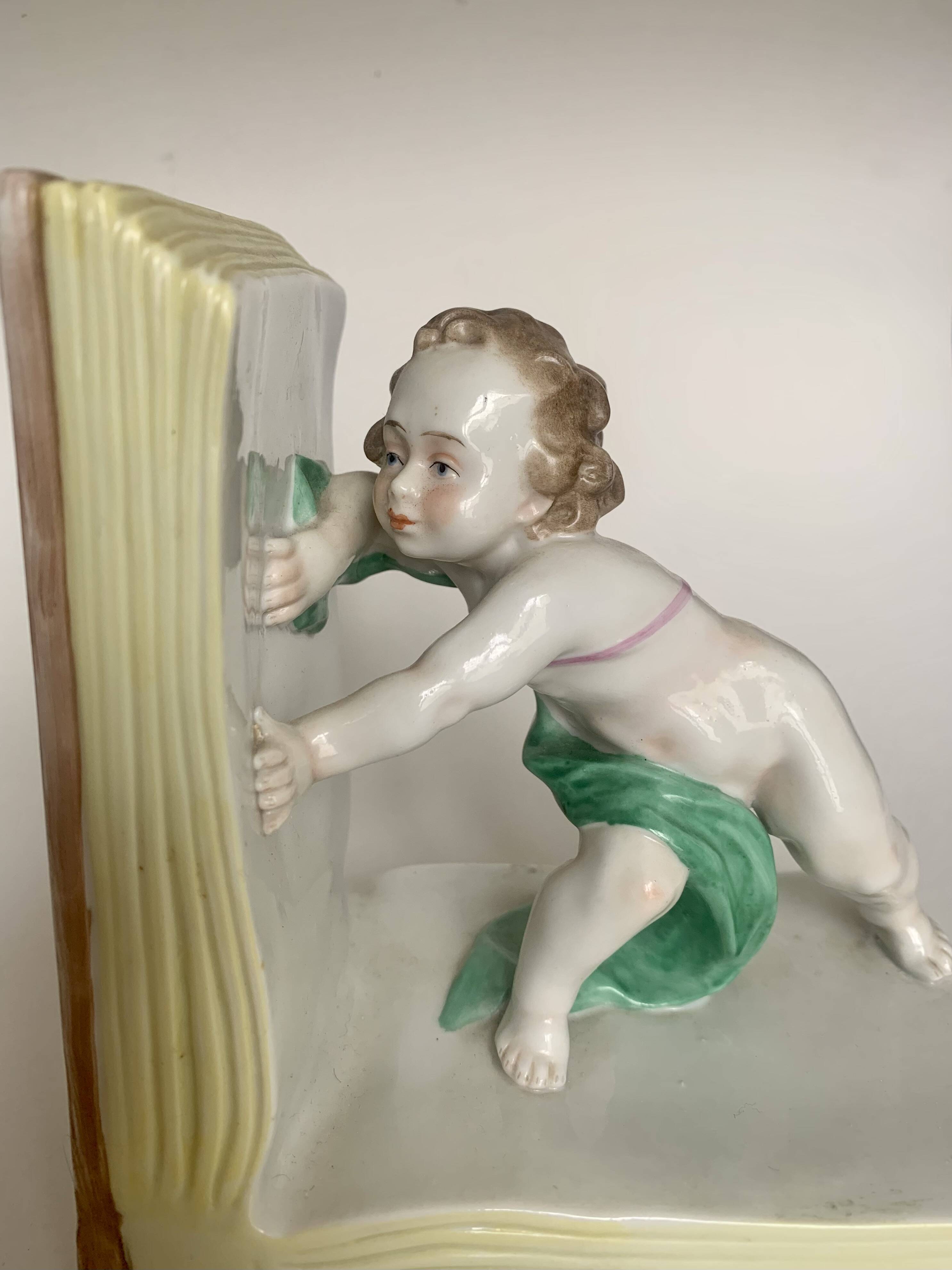 Porcelain Bookend  Scheibe-Alsbach, Germany