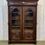 Louis XIII bookcase in walnut from the late 19th century - removable