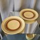Duo of cups and under cups a chocolat or the vintage gien fleurs