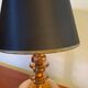 Small Art Deco lamp in copper glass
