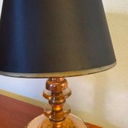 Small Art Deco lamp in copper glass
