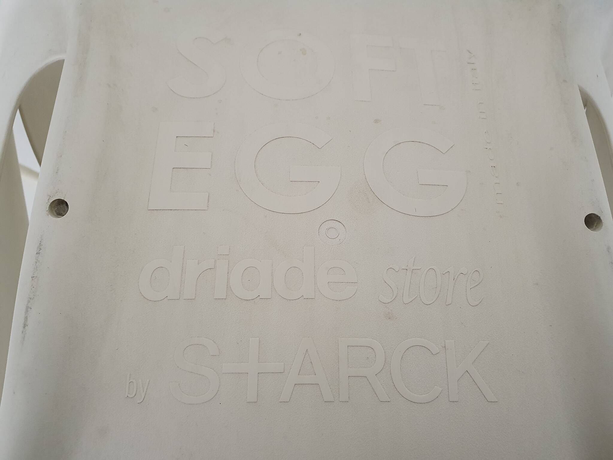 Set of 4 "Soft Egg" chairs by Philippe Starck for Driade, Italy