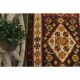 1970s Turkish Oushak Handmade Wool Cotton Red Runner 127x321