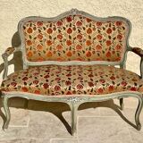 Small Louis XV Style Lacquered Sofa / Bench