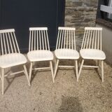 Set of 4 scandinavian style chairs