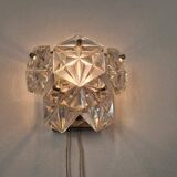 Rare Midcentury Glass Wall Lamp in Style of Kinkeldey, 1960s.