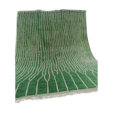 Tapis berbère vert Authentique fait main 300x365