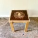 Table basse en bois clair et céramique émaillée 4 x 49,5 cm