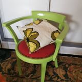 Set of 4 bridge art deco armchairs redesigned