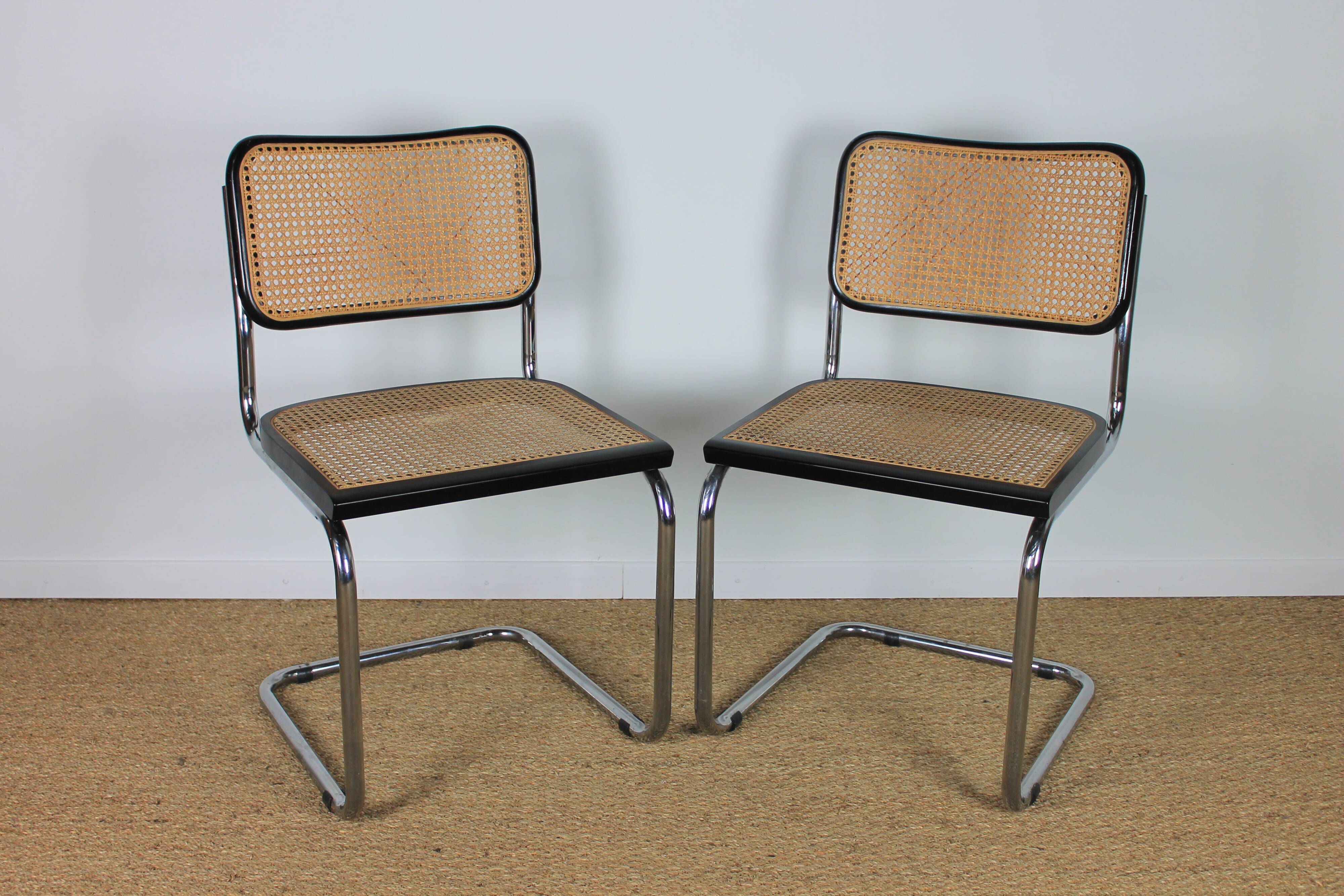 Pair of Marcel Breuer B32 chairs