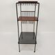 Mid Century Italian Storage Rack with teak and metal, 1950s