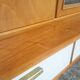 Wooden bookcase, drawers and doors