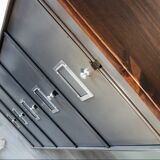 Craft cabinet with flaps, wood desssus, Ronéo year 50-60