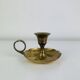 Vintage gold-plated brass candlestick