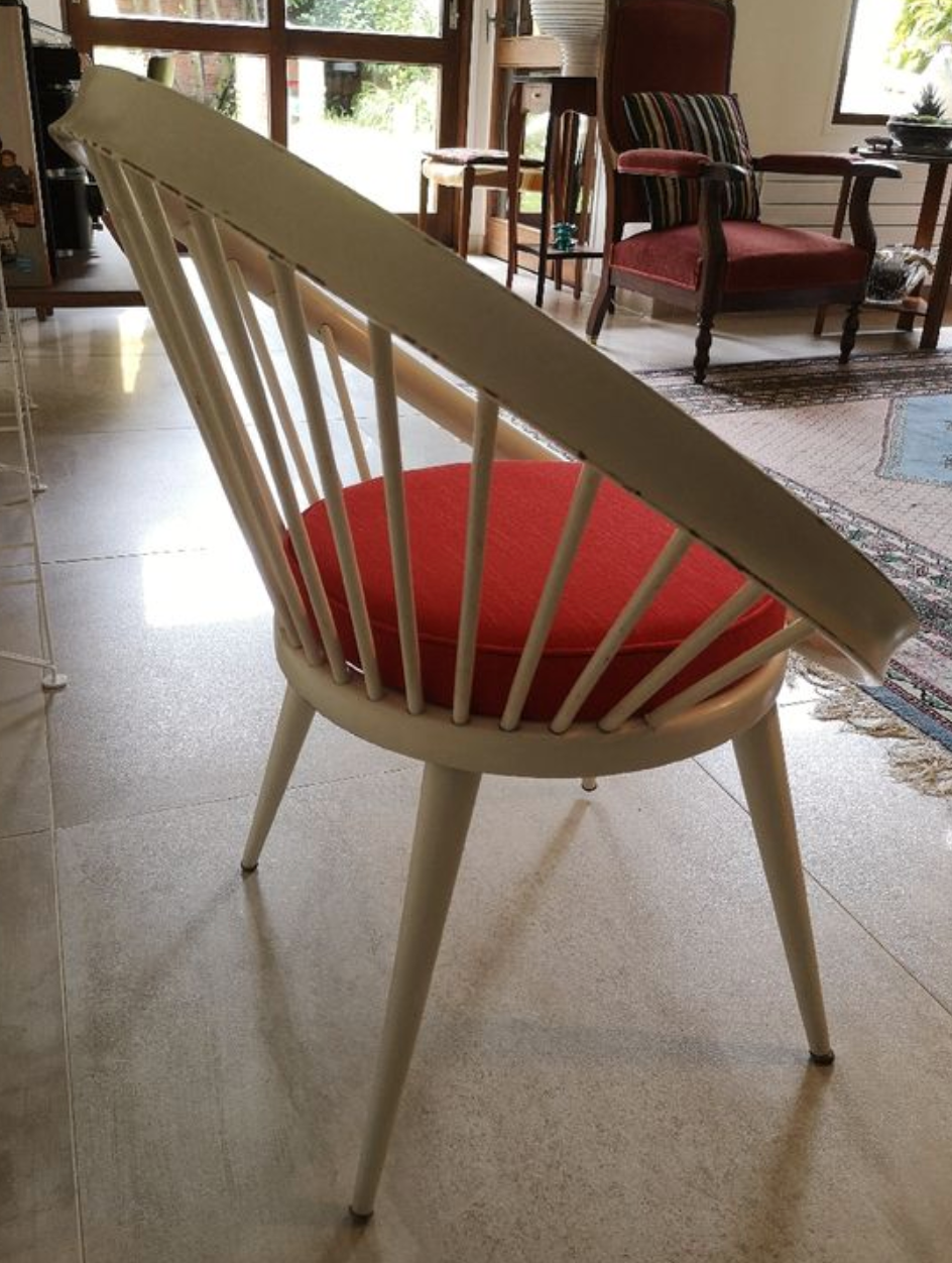 Vintage Scandinavian armchair Circle Chair 1960 Yngve Ekström