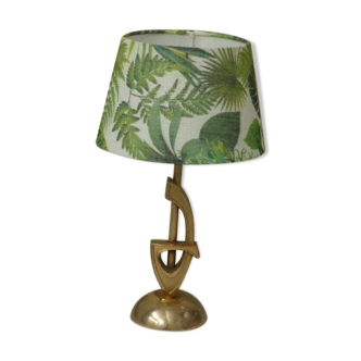 Lampe de table, base avec une forme design en laiton, vintage 1960