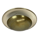 Unique Round Brass Wall Light in Gino Sarfatti Style, Italy 1950s