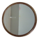 Old gilded wood oval mirror
