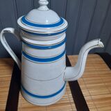Old enameled coffee pot