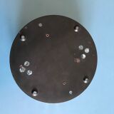 Plafonnier rond en verre bullé années 60