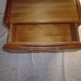 70s quality elm bedside table NF Prestige