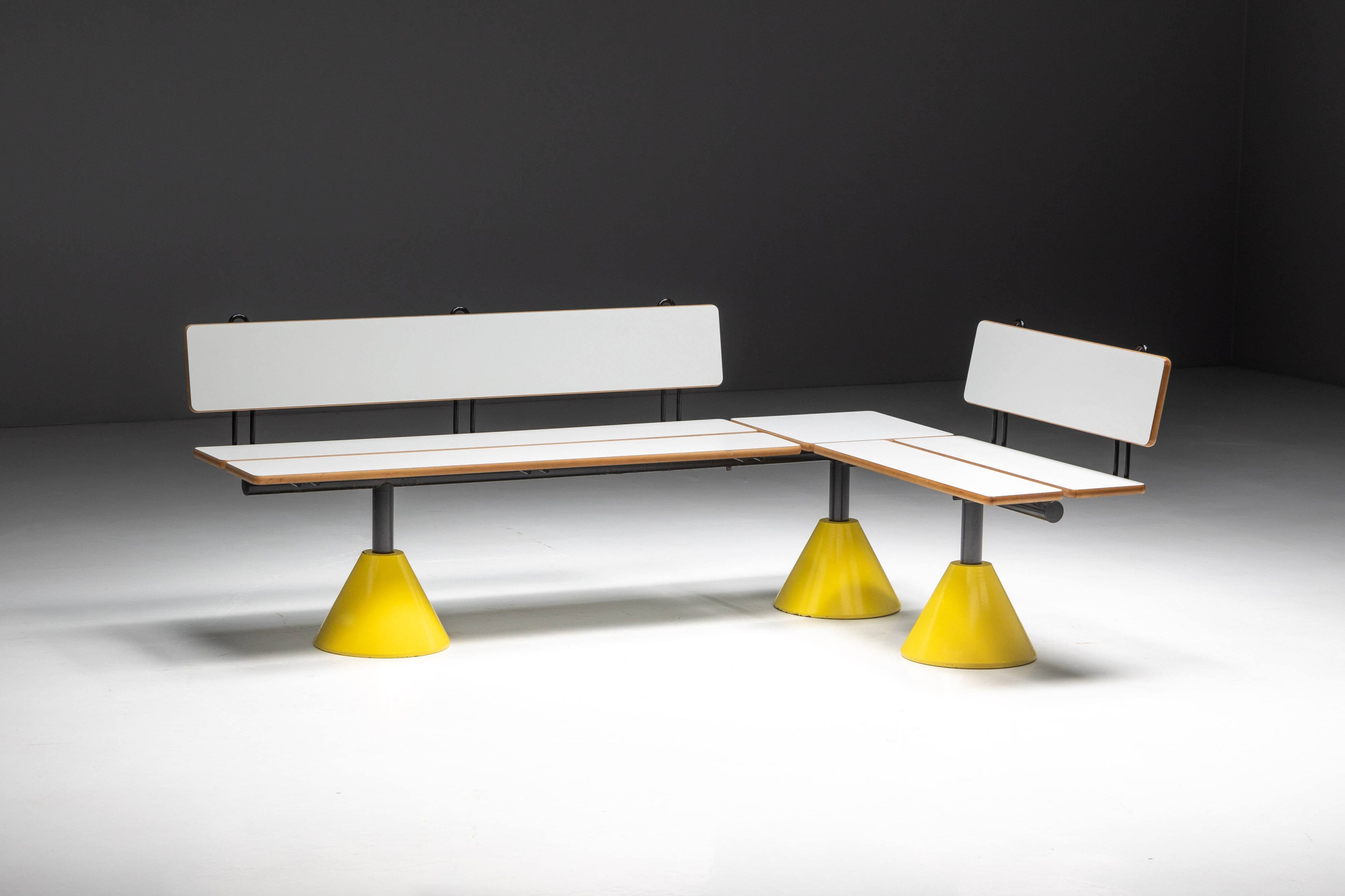 Modular postmodern seating system, Italy, 1980s