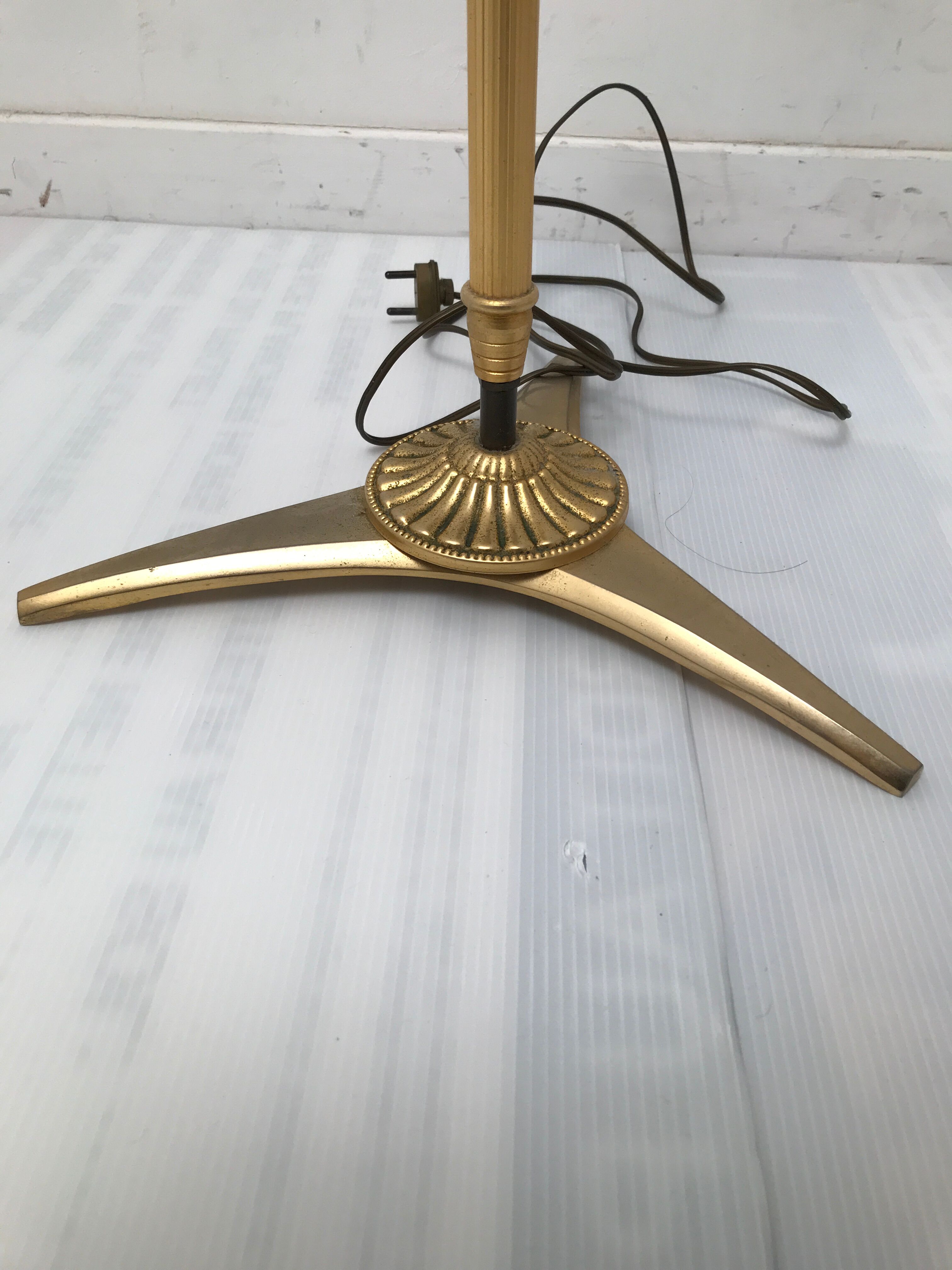 Vintage golden brass lamp anne 50