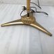 Vintage golden brass lamp anne 50