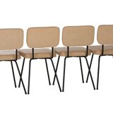 Set of 4 chairs by André Simard, Airborne, 1950