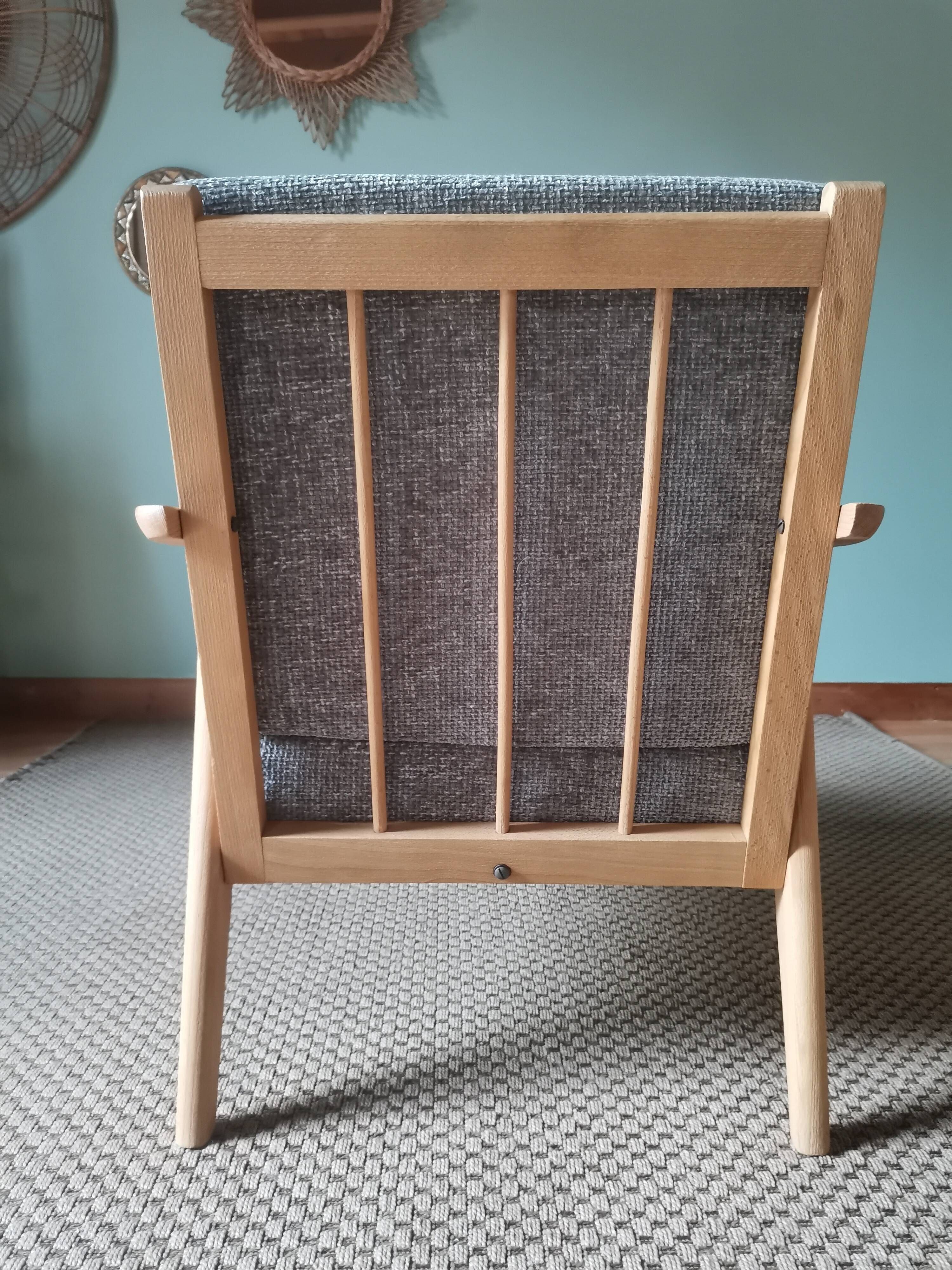 Grey Boomerang armchairs