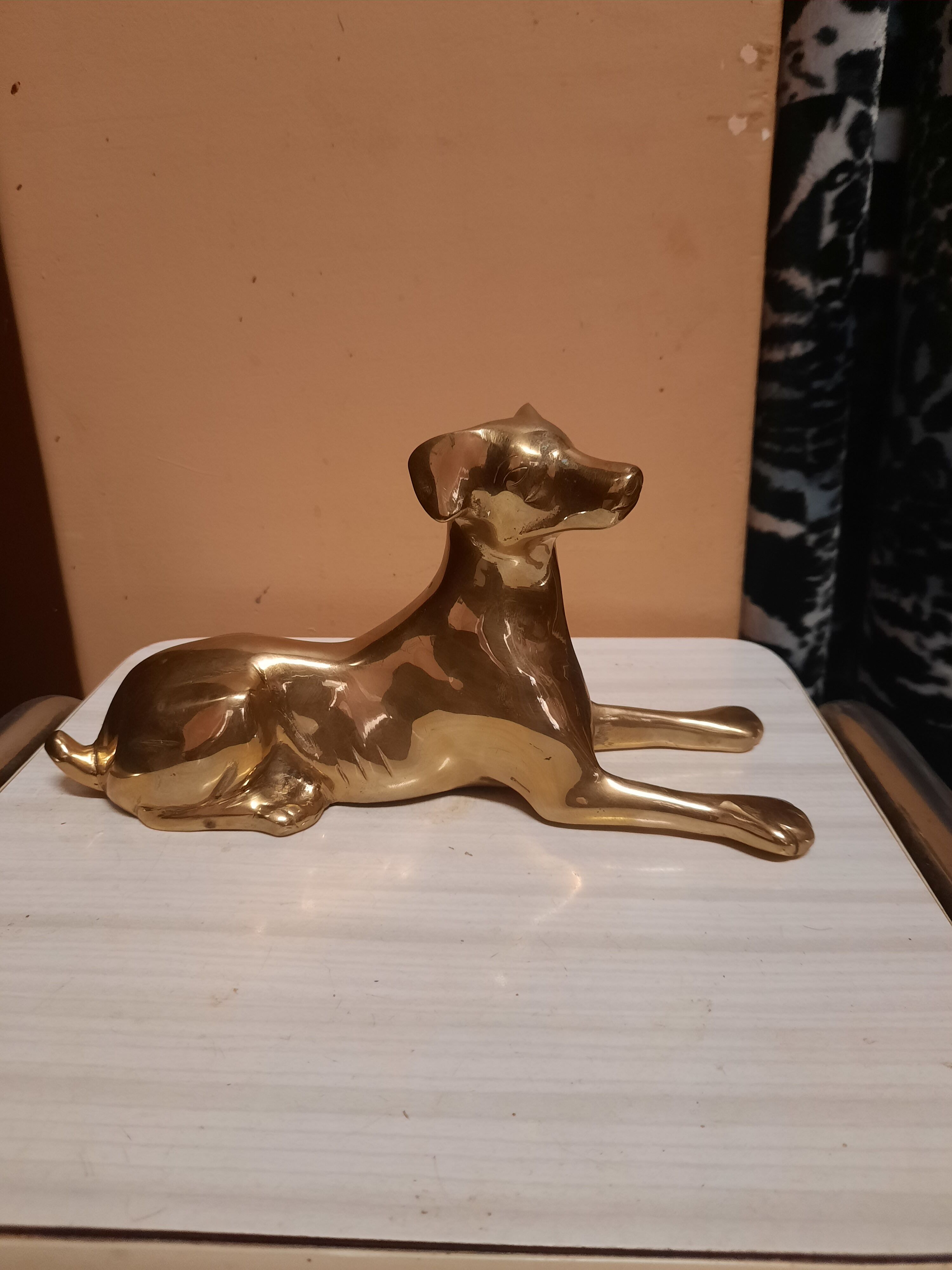 Brass dog