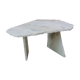 Brutalist design marble coffee table