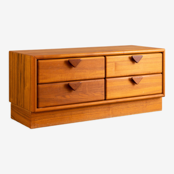 Meuble tv scandinave en teck mid-century